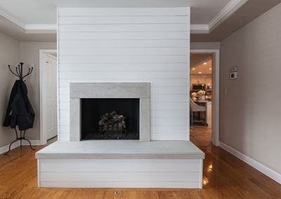 Ship Lap Fireplace Surround in Elmhurst, Illinois