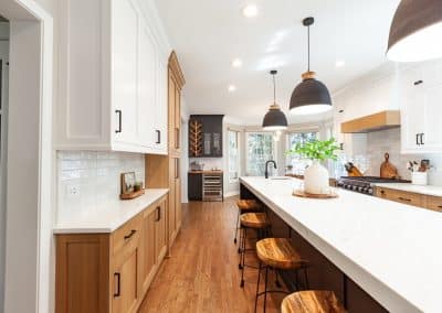 Black and White Kitchen in Wheaton, Illinois