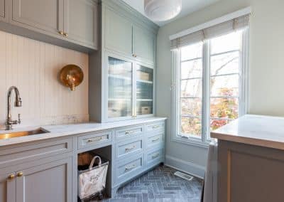 Farmhouse Mudroom and Laundry Room in Medinah, Illinois